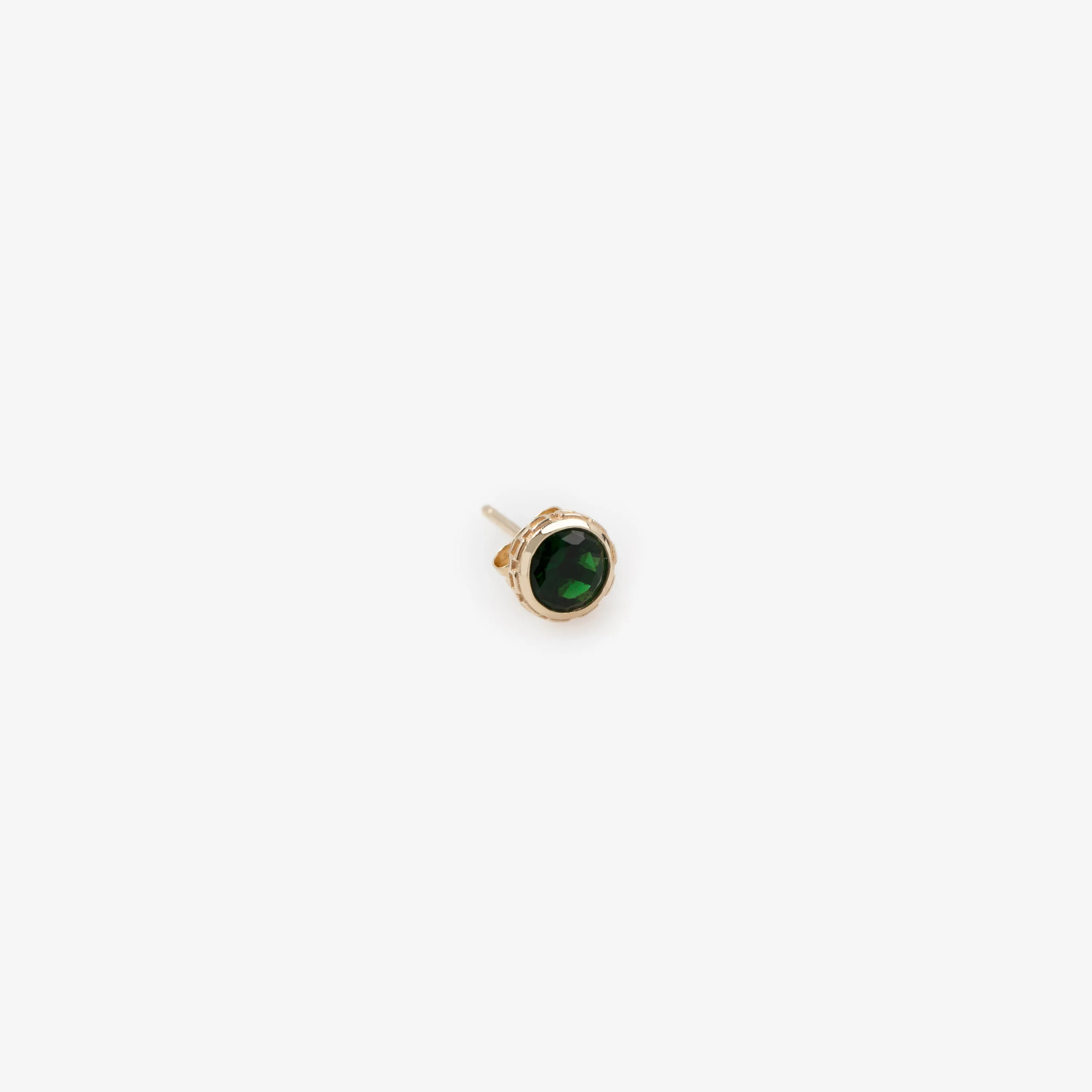 14Kt Large Gemstone Earring