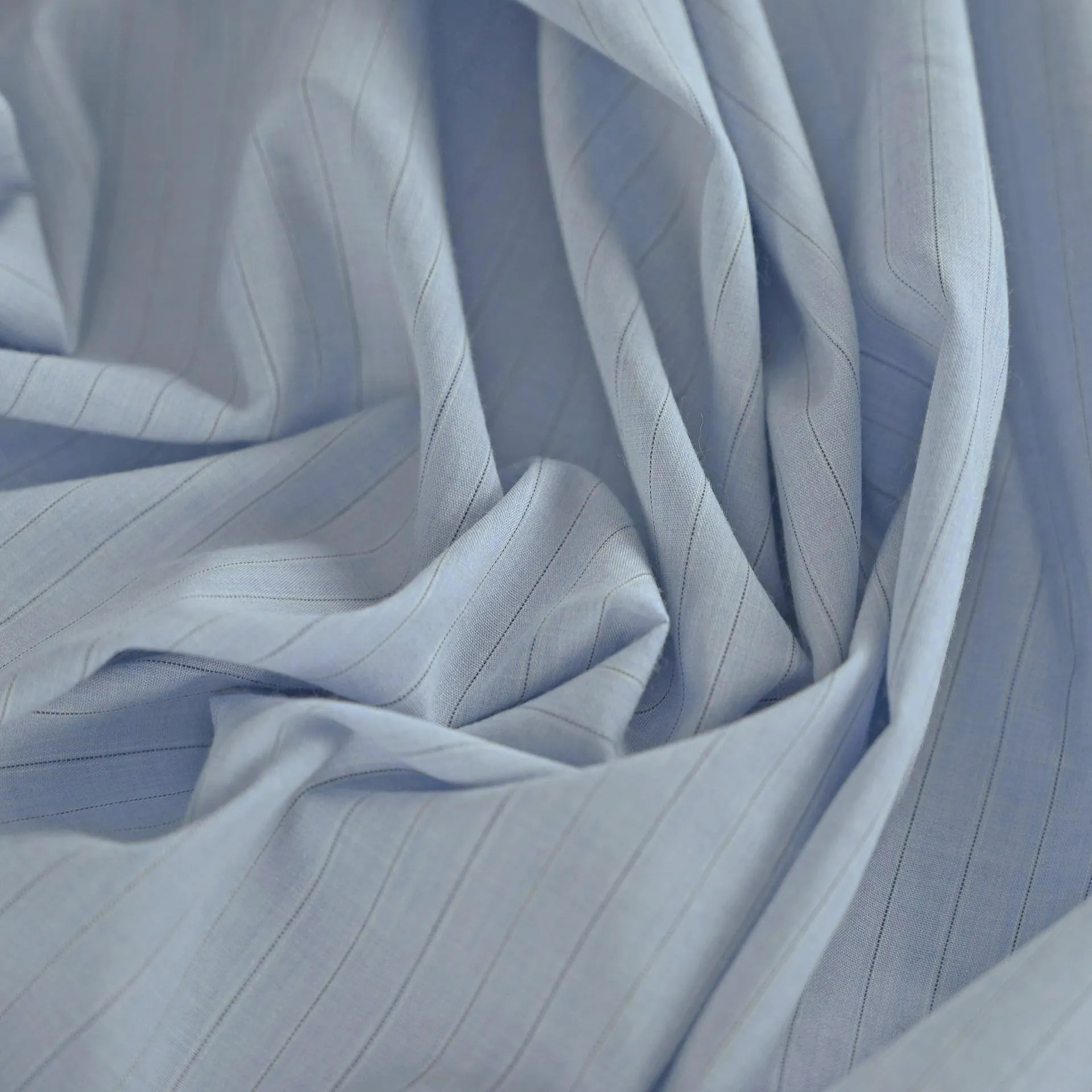 Blue Striped Shirting Fabric 98137