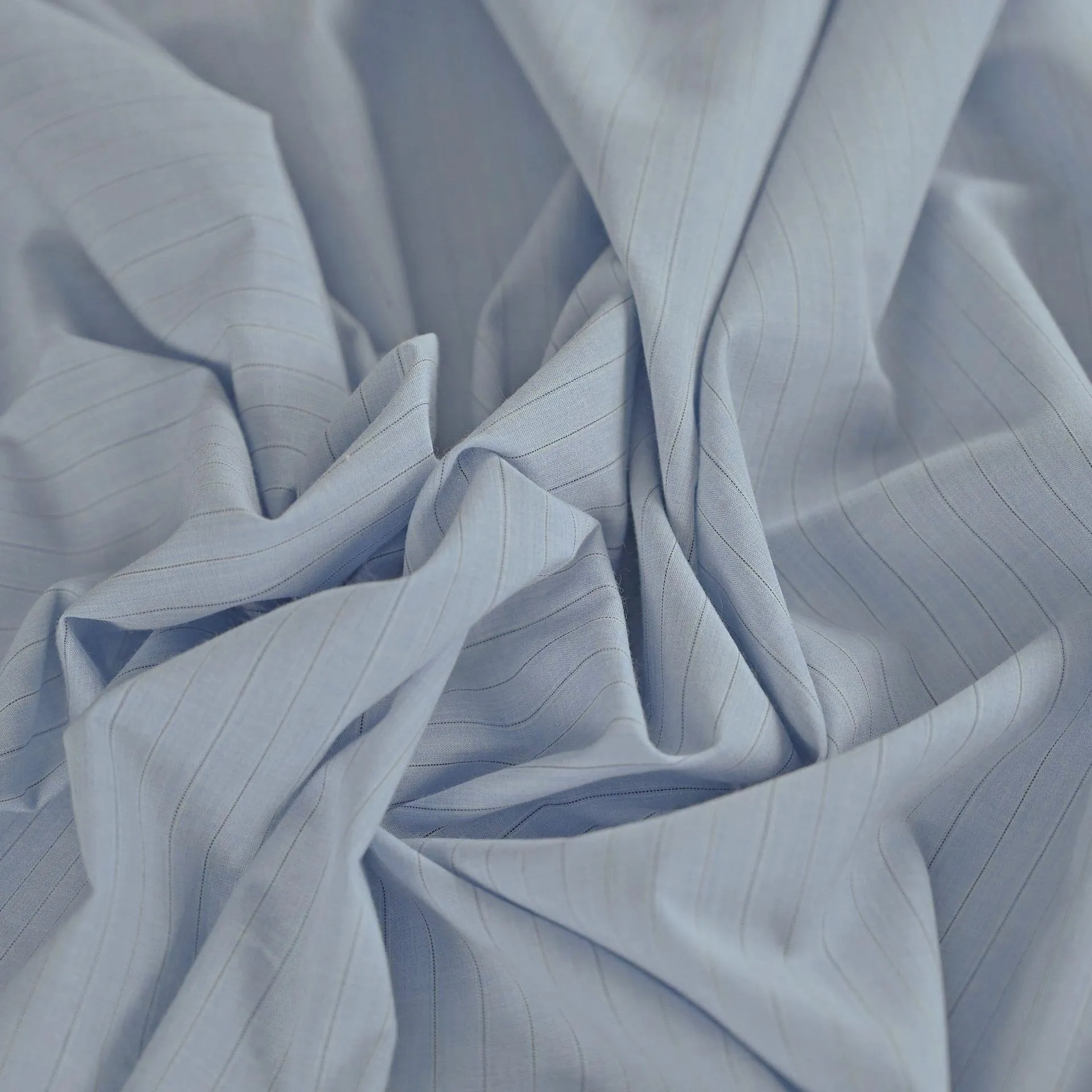 Blue Striped Shirting Fabric 98137