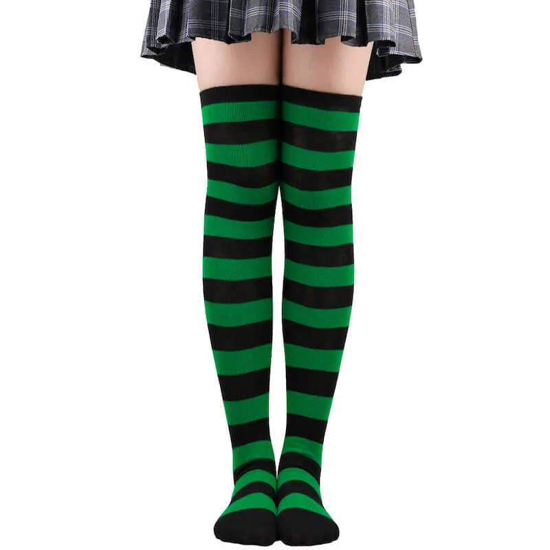 Candy stripes cosplay stockings