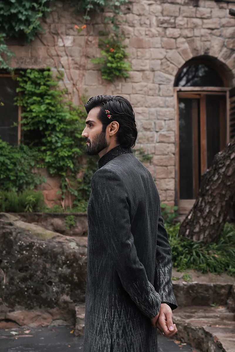 CHEVRON HAND-WOVEN SHERWANI