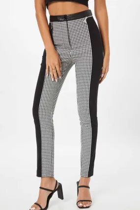 Colourblock Trousers in Gingham | FINAL SALE Colourblock Trousers in Gingham | FINAL SALE