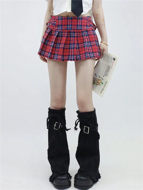 Denim y2k spice leg warmers