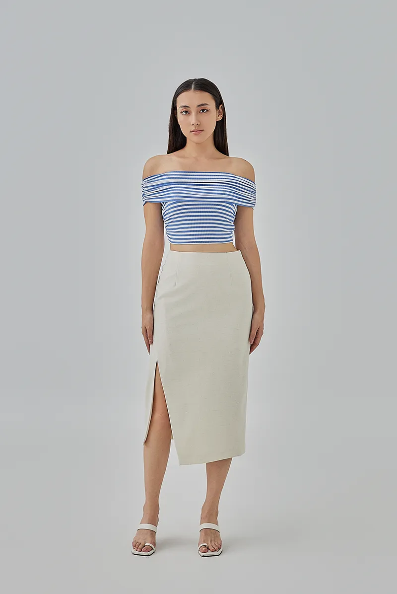 Emi Pencil Slit Skirt