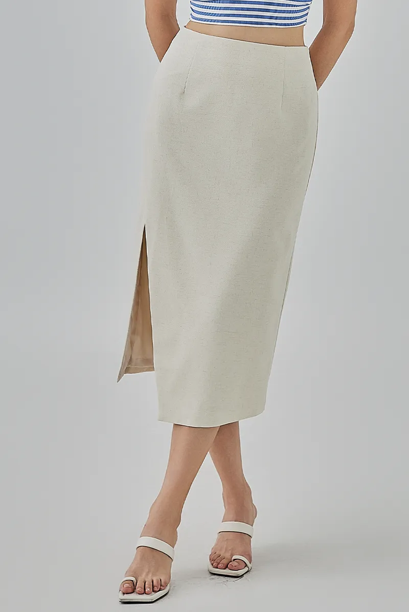 Emi Pencil Slit Skirt
