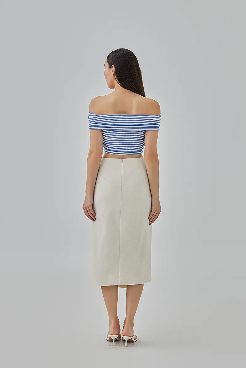 Emi Pencil Slit Skirt