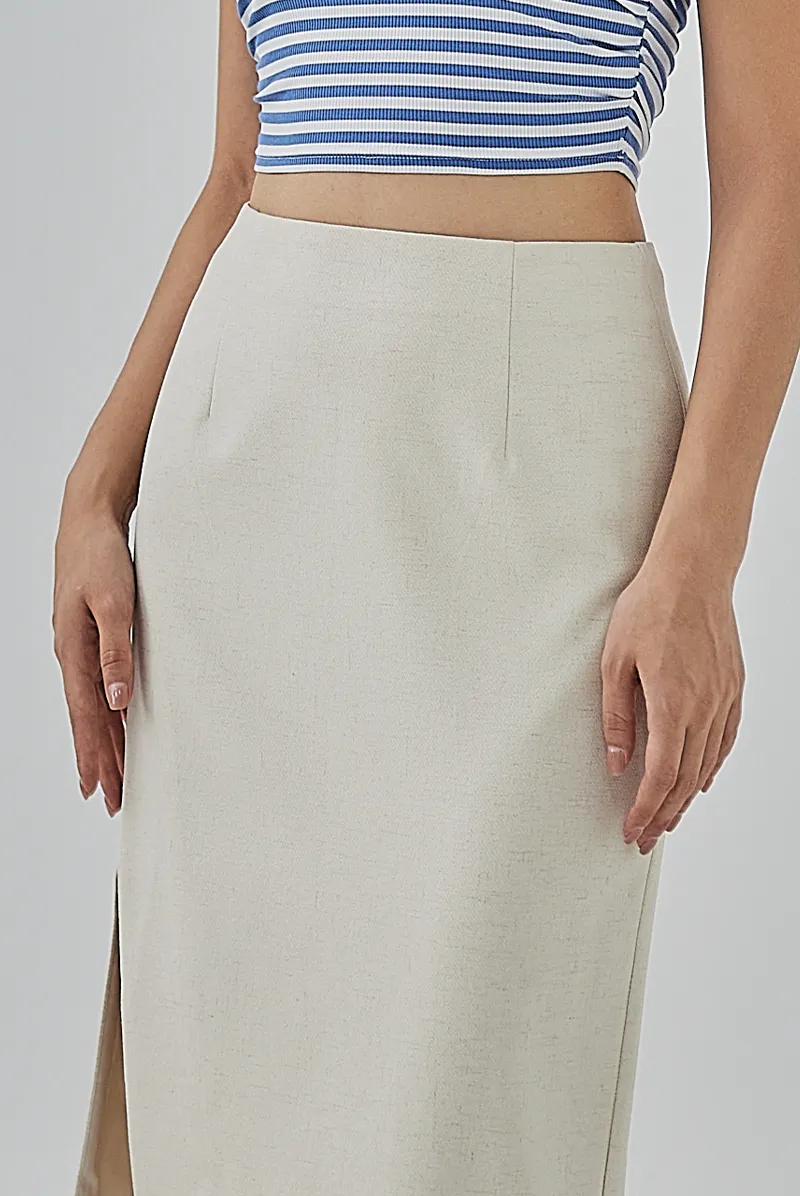 Emi Pencil Slit Skirt