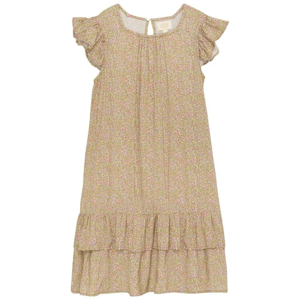 Floral Dress - Olive