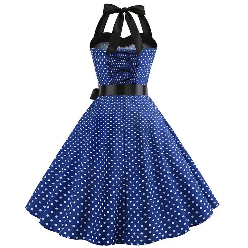 Funki Buys | Dresses | Women's Rockabilly Swing Halter Dress