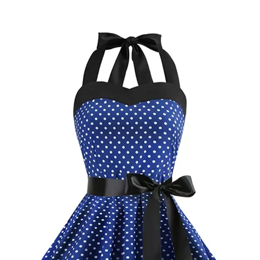 Funki Buys | Dresses | Women's Rockabilly Swing Halter Dress