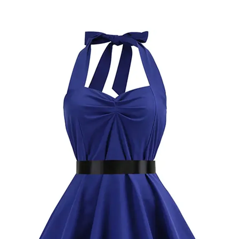 Funki Buys | Dresses | Women's Rockabilly Swing Halter Dress