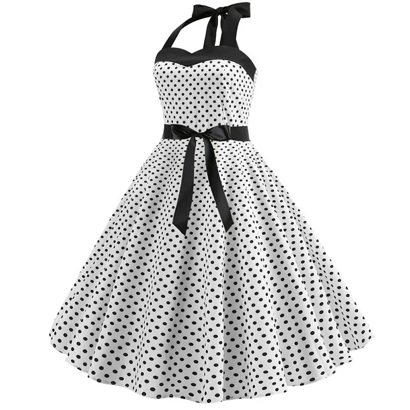 Funki Buys | Dresses | Women's Rockabilly Swing Halter Dress