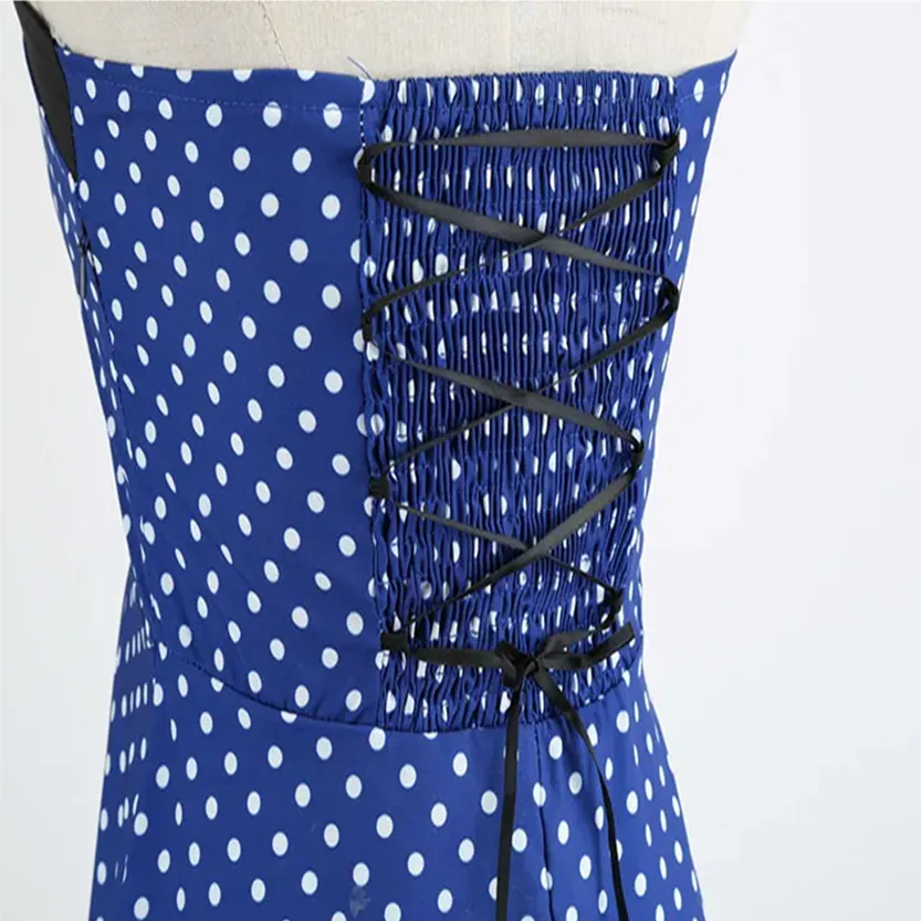 Funki Buys | Dresses | Women's Rockabilly Swing Halter Dress