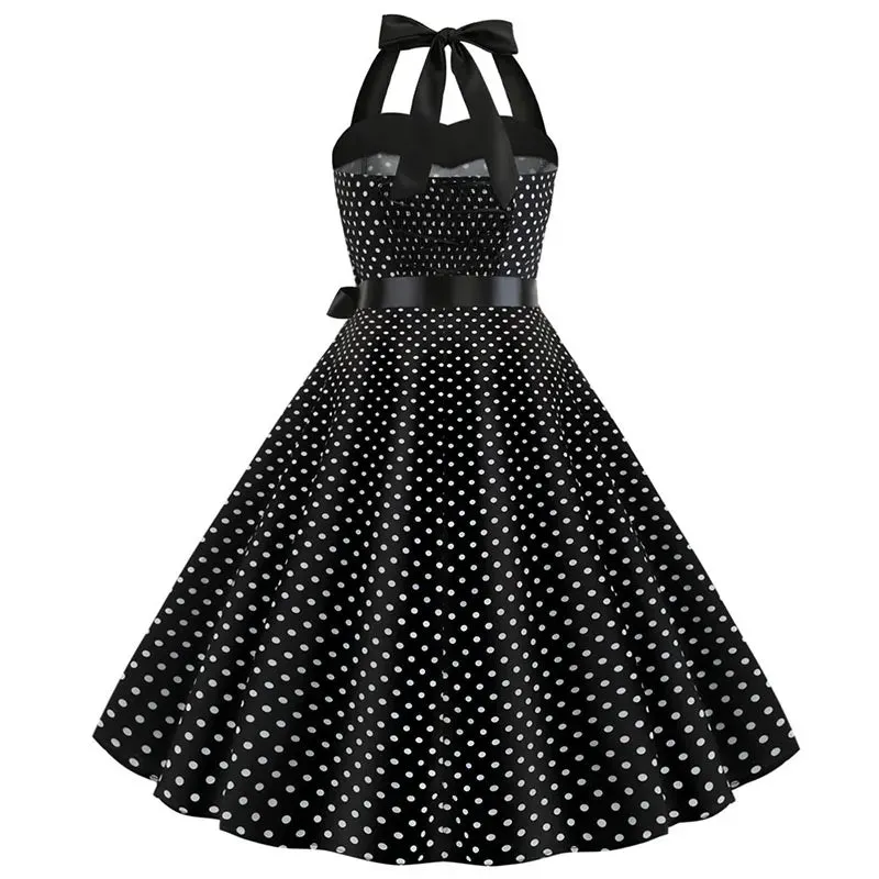 Funki Buys | Dresses | Women's Rockabilly Swing Halter Dress