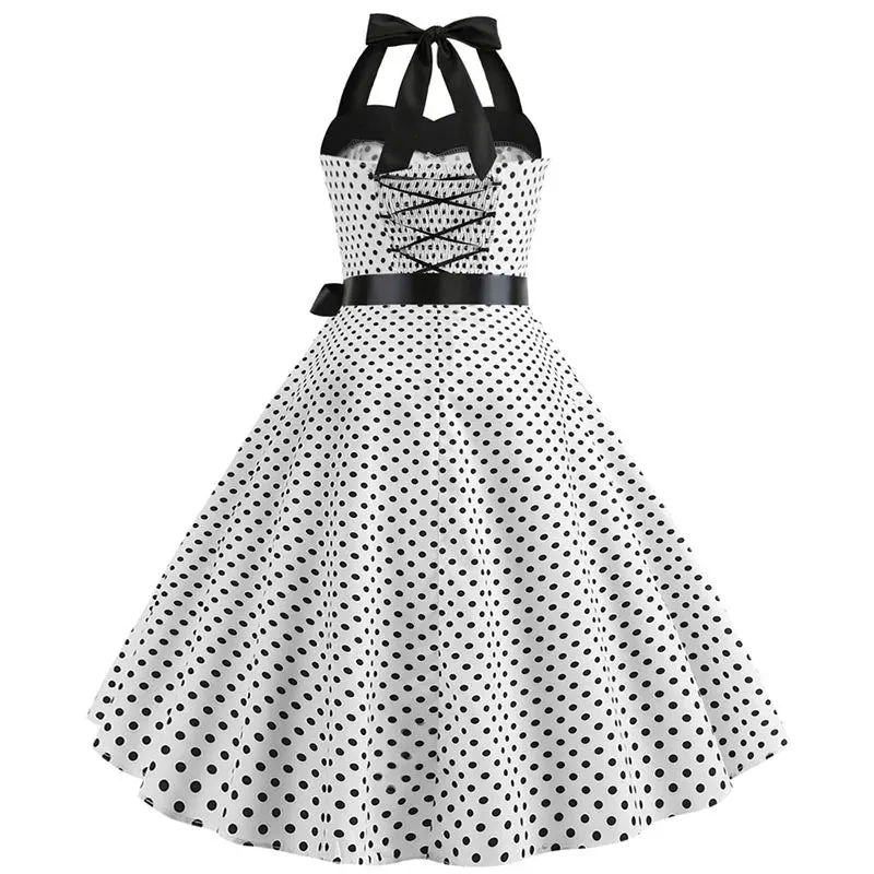 Funki Buys | Dresses | Women's Rockabilly Swing Halter Dress