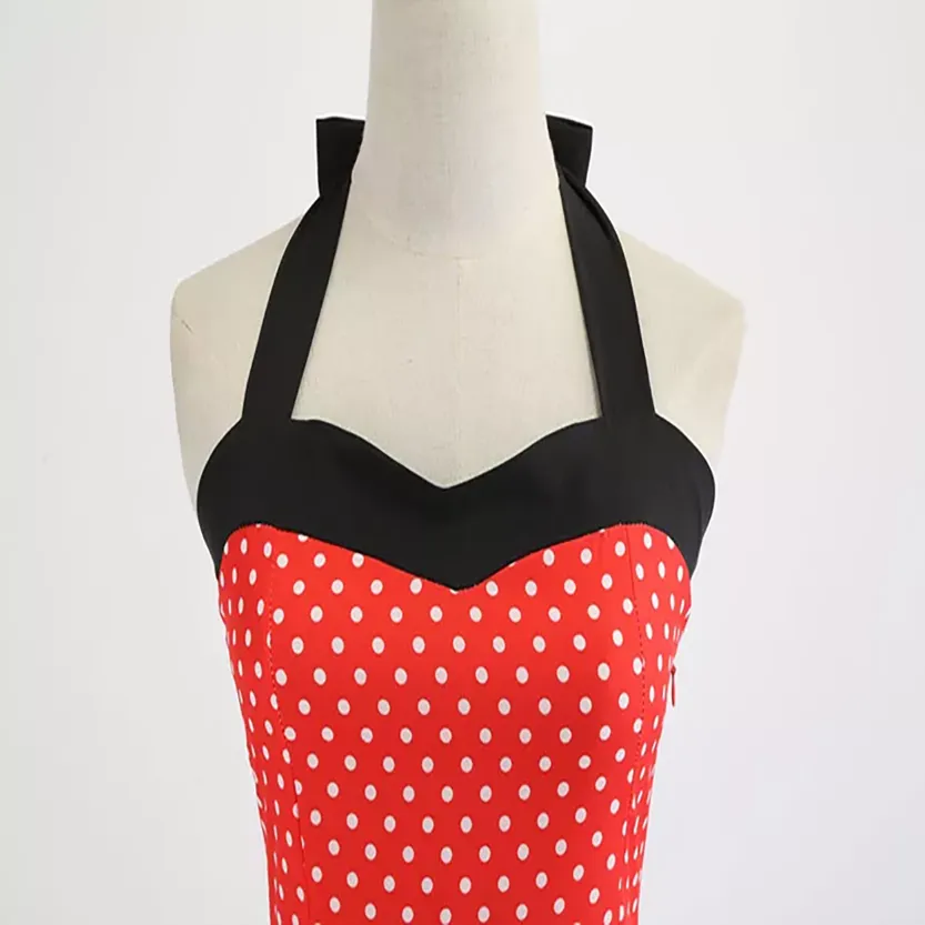 Funki Buys | Dresses | Women's Rockabilly Swing Halter Dress