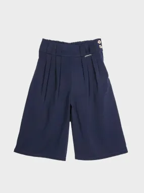 Girls Navy Blue Regular Culottes 12595