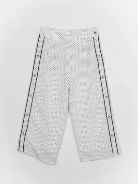 Girls Off White Regular Culottes 12703