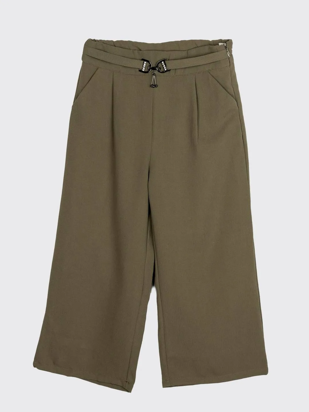 Girls Olive Regular Culotte 12723