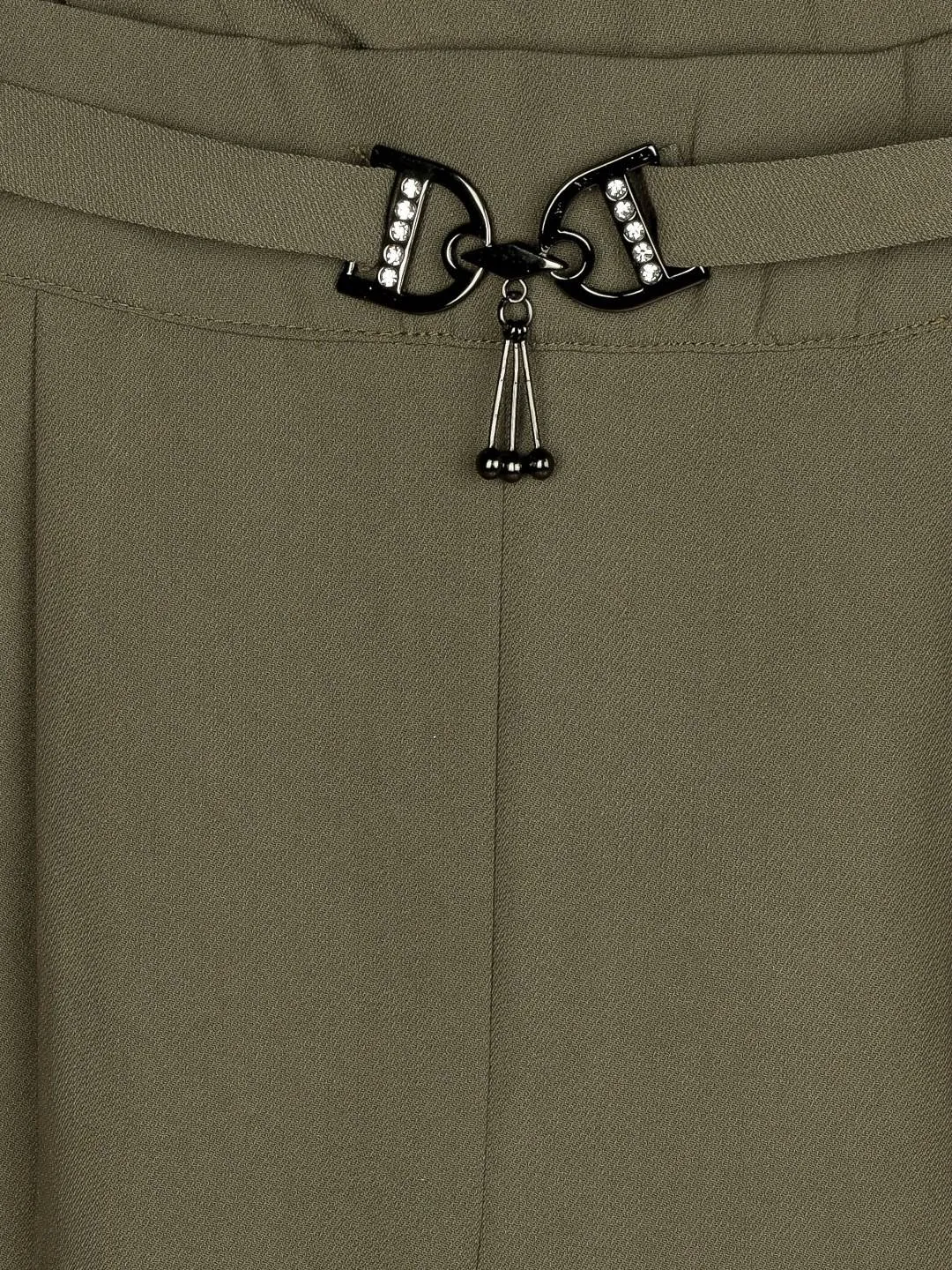 Girls Olive Regular Culotte 12723