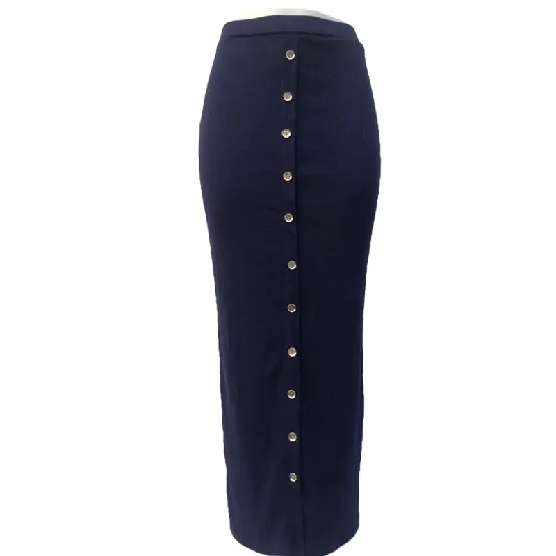 High Waist Women Skirts Muslim Long Maxi Half Dress Female Pencil Skirt
