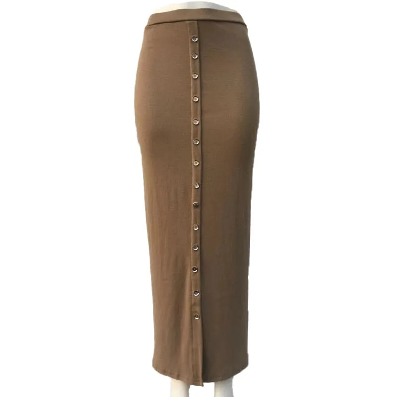 High Waist Women Skirts Muslim Long Maxi Half Dress Female Pencil Skirt