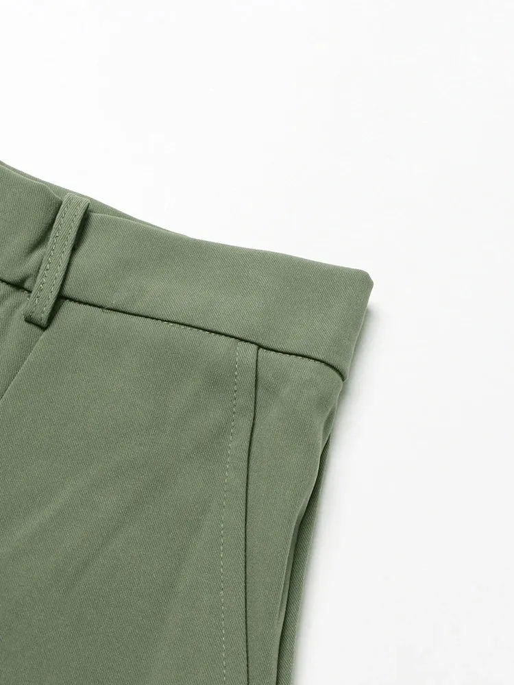 Hollow Out Minimalist Wide Leg Pants Female High Waist Patchwork Zipper Casual Trousers For Women Autumn Clothes