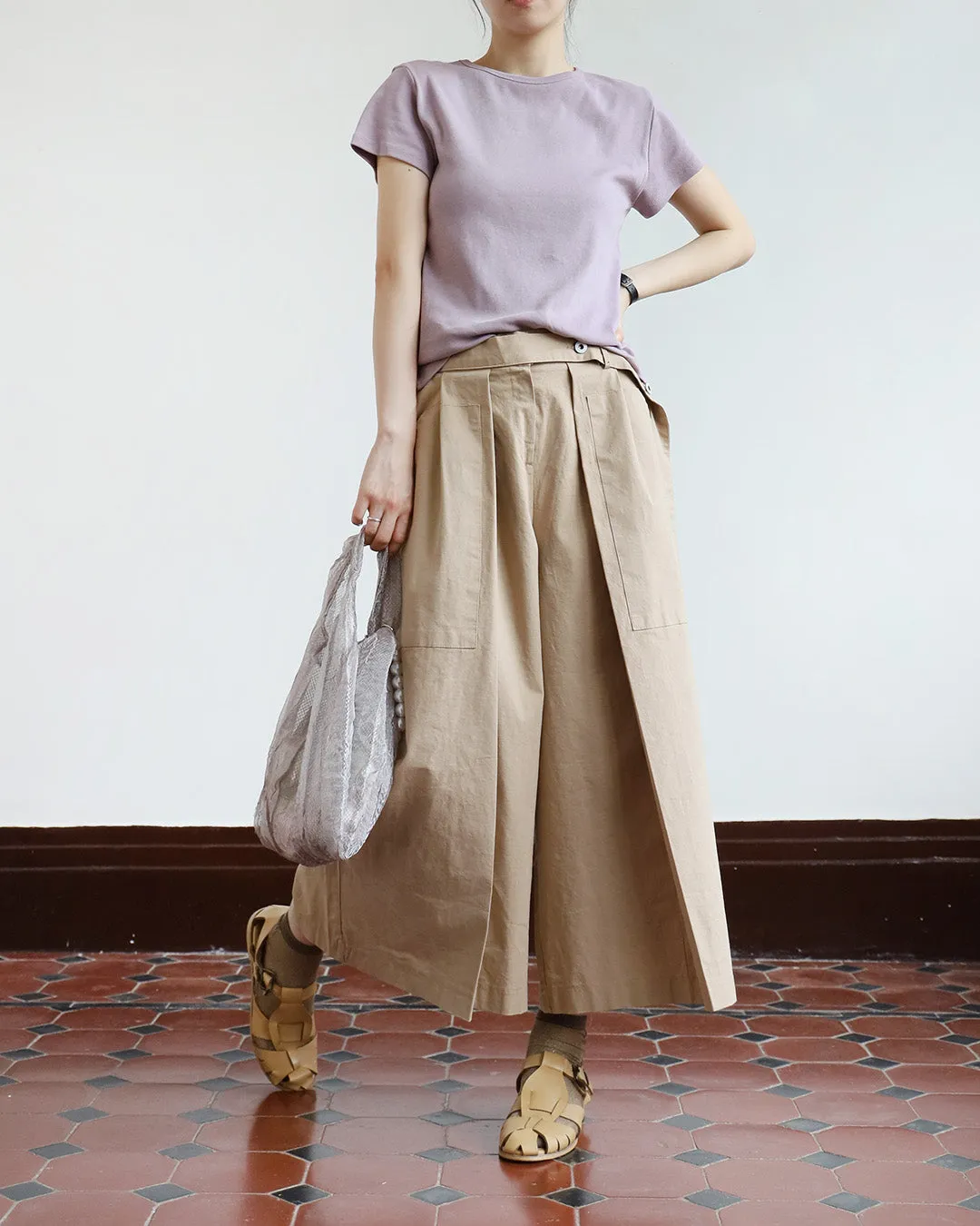 Layered Culottes w/ Belt (2-Color/ Size S- L)