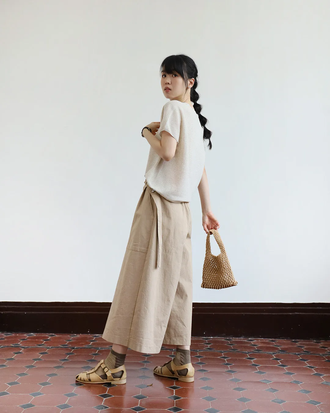 Layered Culottes w/ Belt (2-Color/ Size S- L)