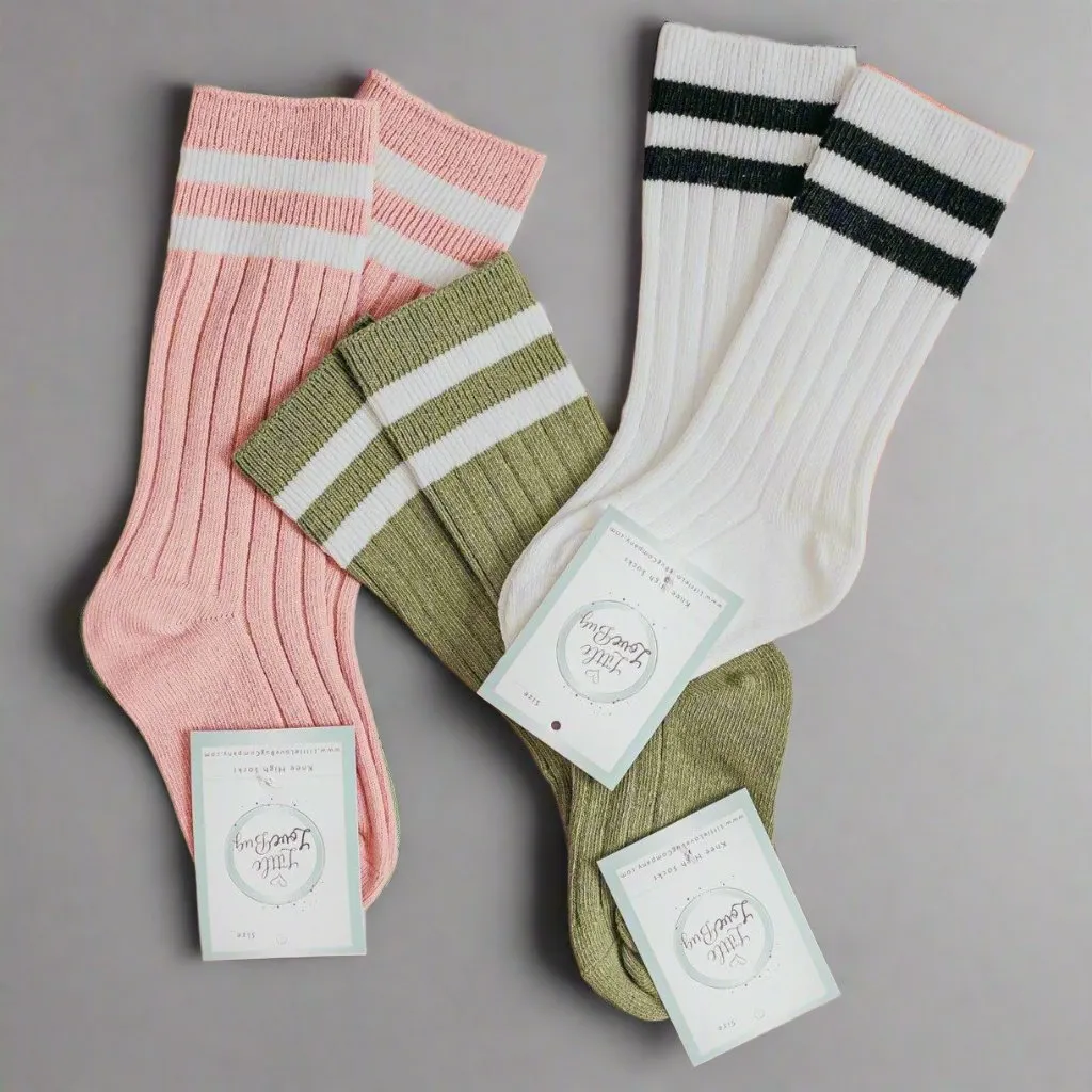 LLB Striped Knee High Socks
