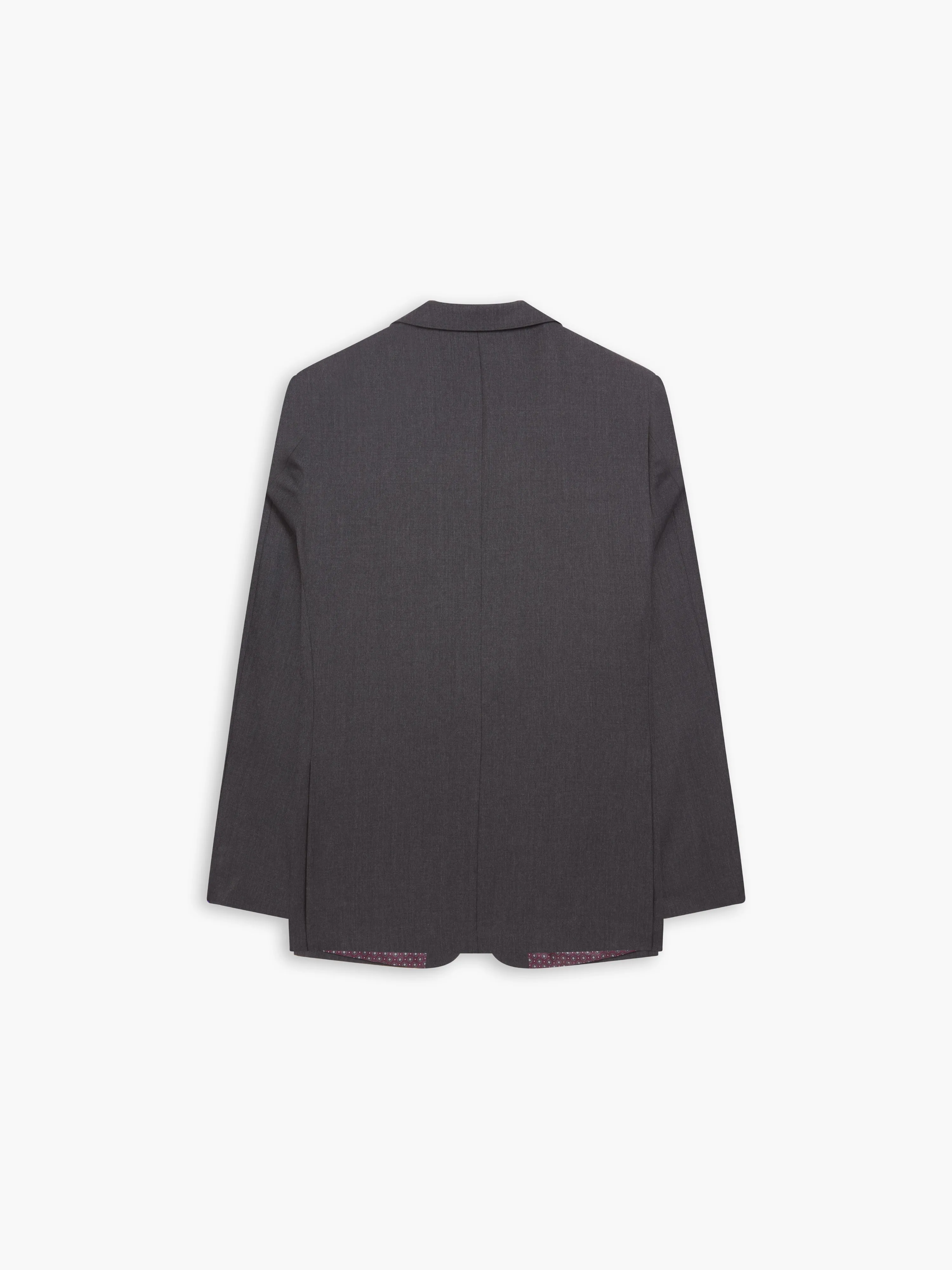 Middleton Regular Fit Charcoal Twill Wool Blend Jacket