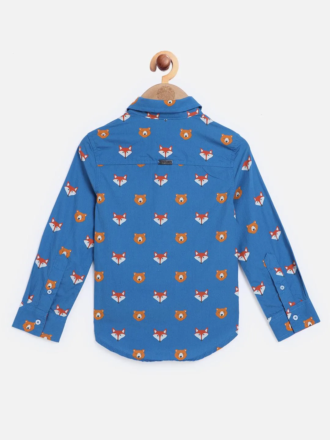One Friday Blue Abstract Print Shirt