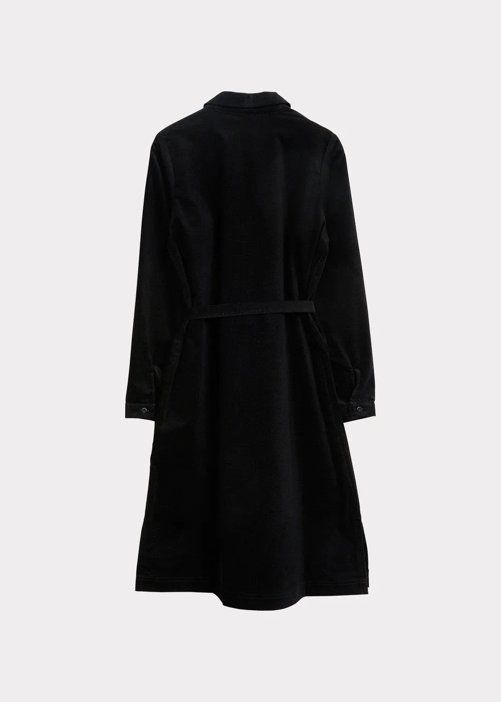 Papu Babycord Shirt Dress Black