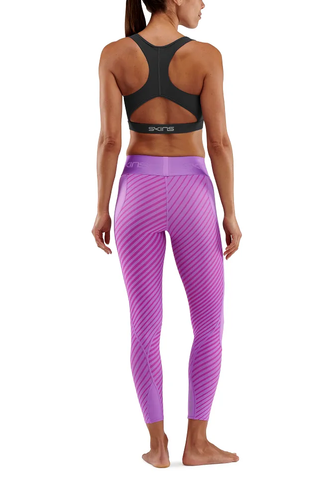 SKINS Women's Compression 7/8 Tights 3-Series - Linear Hot Pink