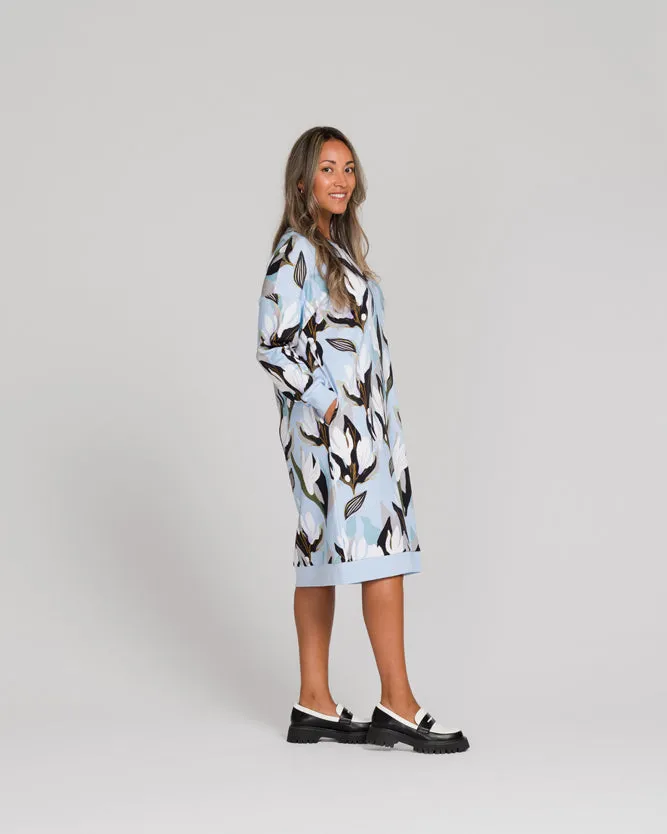 Tina Dress Flowertile Blue