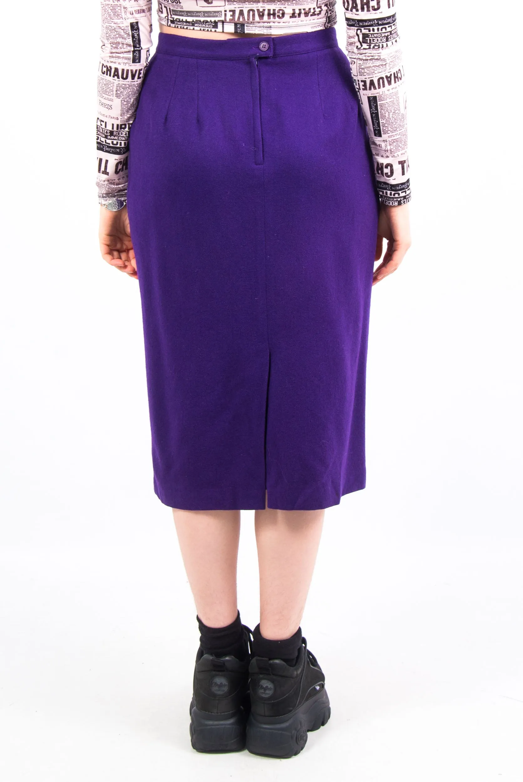 Vintage 90's Purple Pencil Skirt