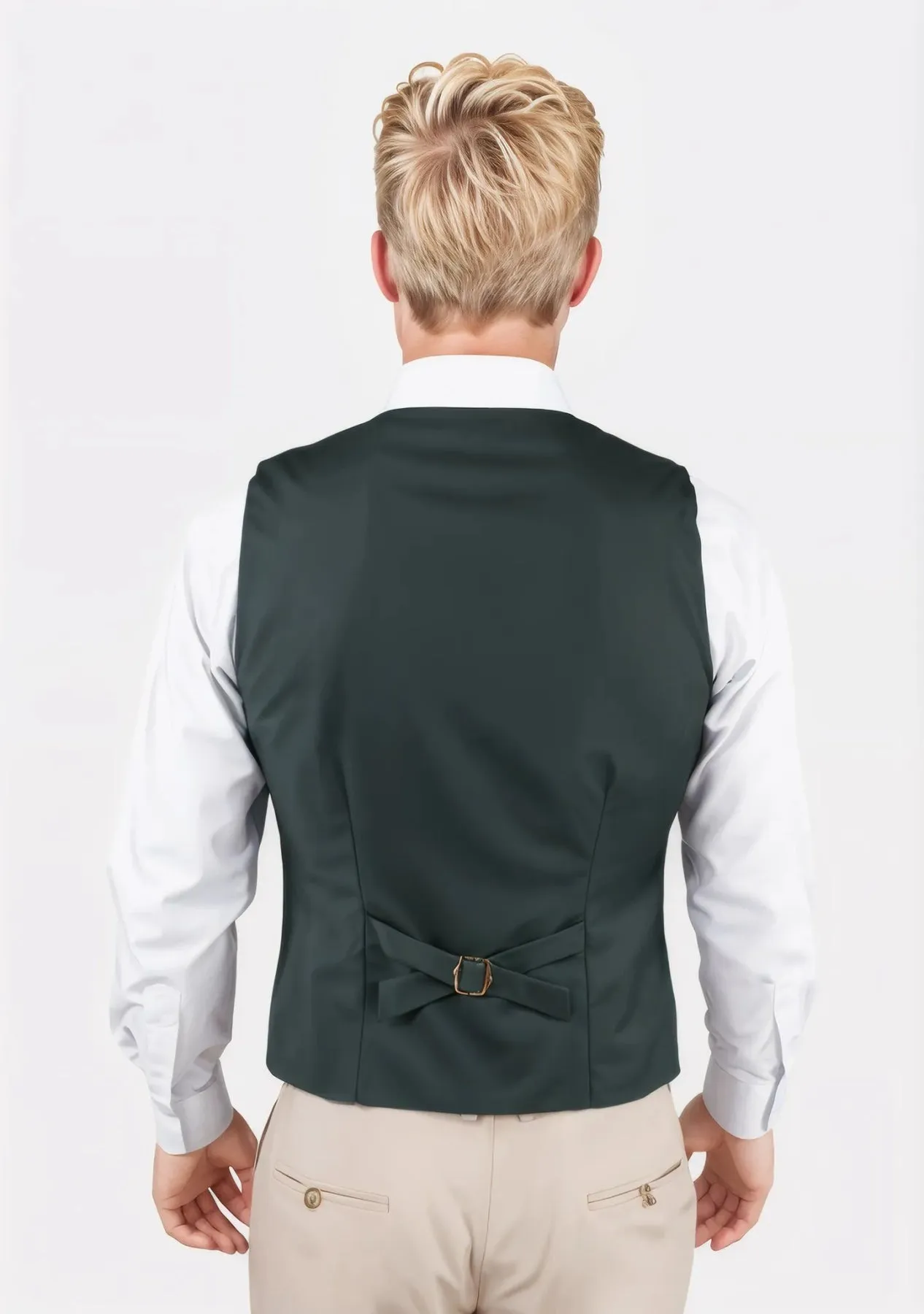 Vintage Green Twill Vest