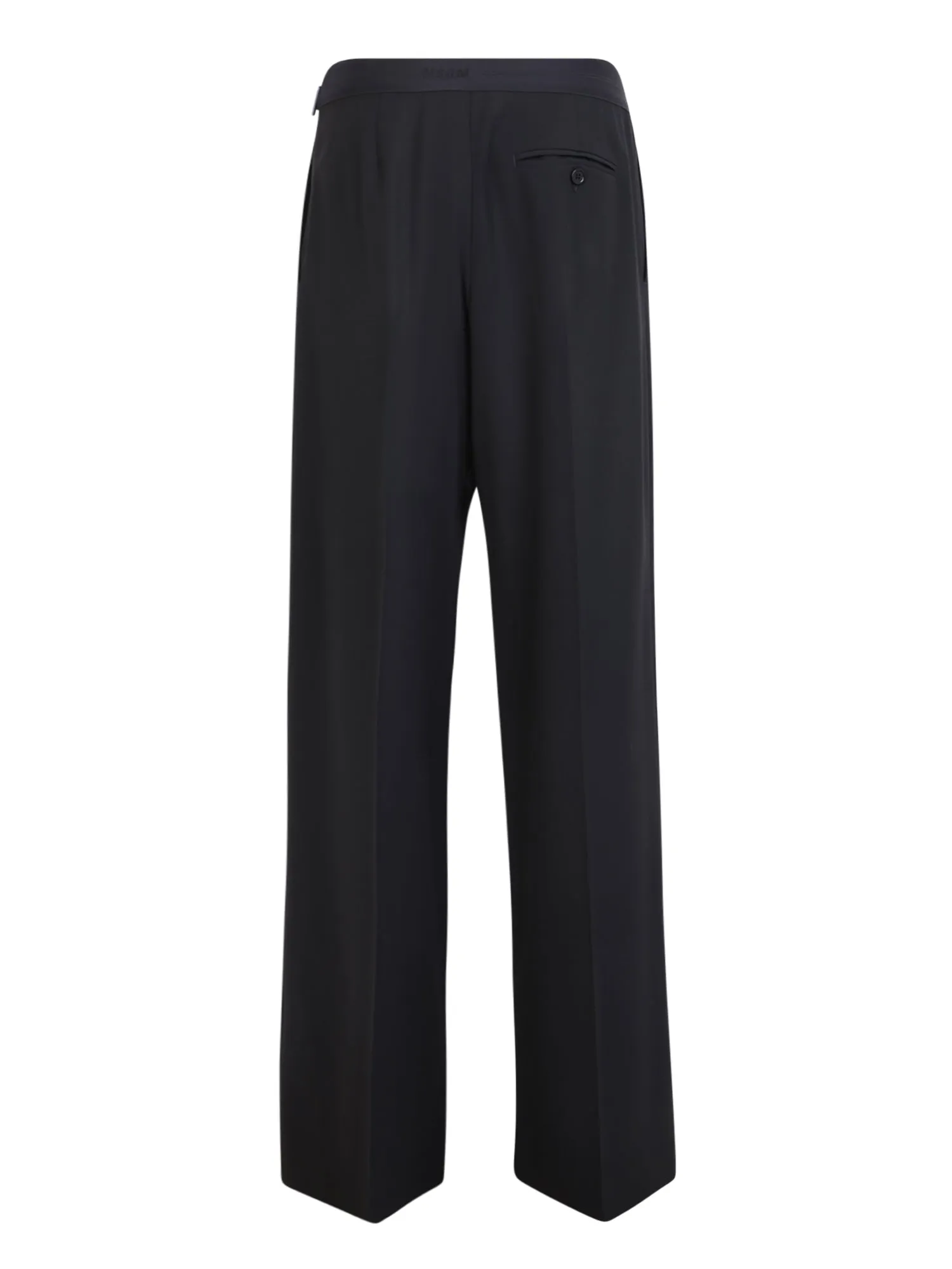 Wide leg black trousers
