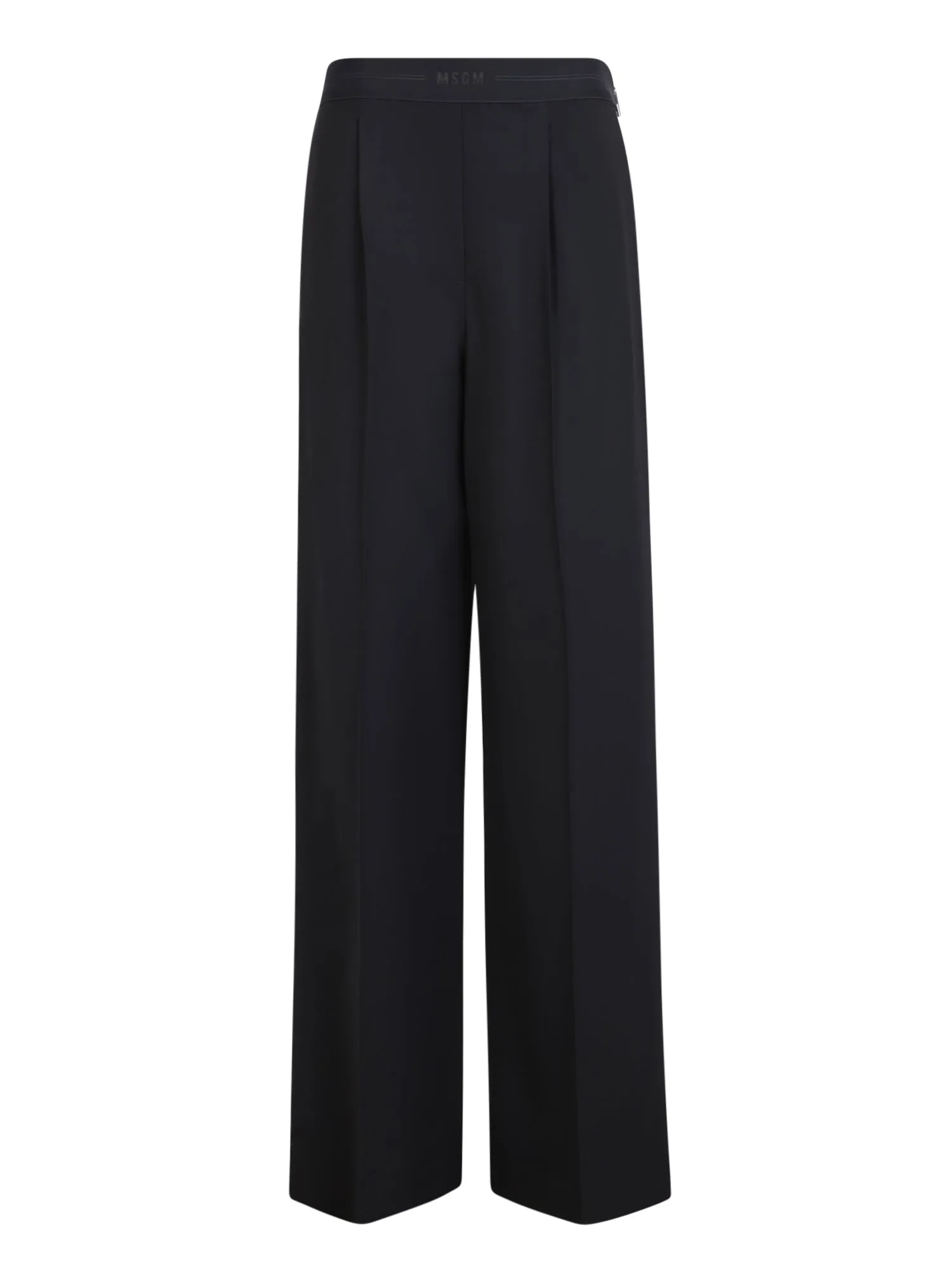 Wide leg black trousers