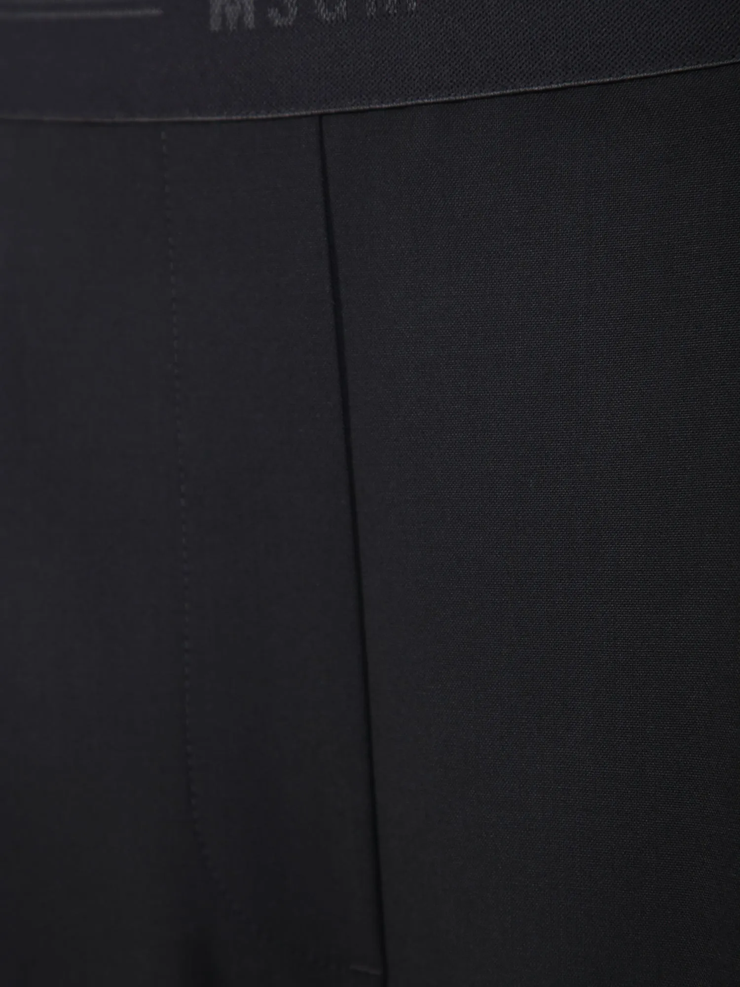 Wide leg black trousers