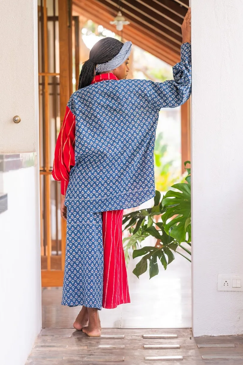 WOMEN SHIRT CULOTTES SET