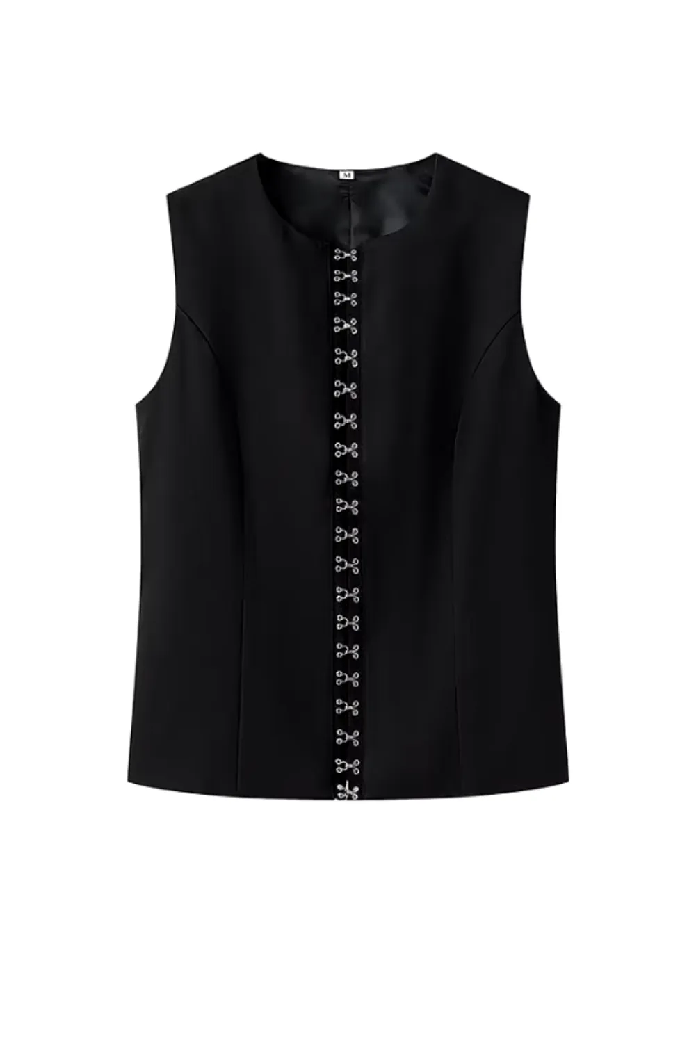 Womens Chic Sleeveless Elegant  Buttoned Two-Piece Set