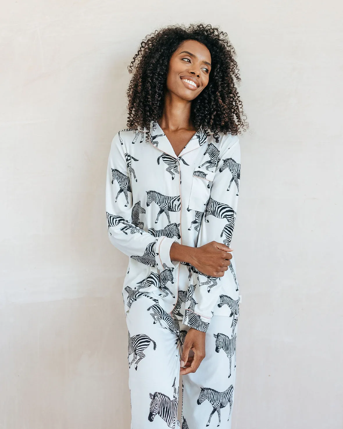 Zebra Print Long Pyjama Set